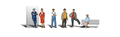 Woodland Scenics 1874 - HO Scale Casual People - Scenic Accents(R) -- pkg(6)