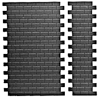 Pikestuff 1006 - HO Scale Concrete Block Walls -- 14-1/2 x 9-1/4'