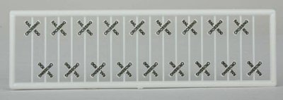 Tichy Trains 2622 - N Scale Crossbucks -- 90 Degree Shape pkg(18)
