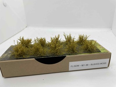 Martin Welberg Scenic Studios WB-FL/SDM - Fine Leave Bushes - Moss Green - Type D