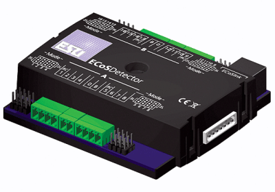 ESU 50094 - ECoSDetector Feedback Module -- 16 Digital Inputs For 2-Rail or 3-Rail Operation