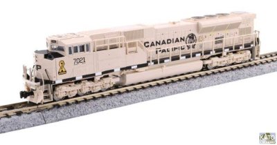 Kato 176-8542S - N Scale EMD SD70ACU - Sound and DCC -- Canadian Pacific #7021 (Military Heritage...
