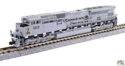 Kato 176-8544S - N Scale EMD SD70ACU - Sound and DCC -- Canadian Pacific #7023 (Military Heritage...