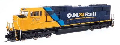 Walthers Mainline 21013 - HO SCALE EMD SD75I - ESU(R) Sound & DCC -- Ontario Northland #2100 (blu...