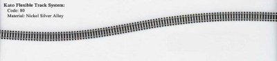 Kato Unitrack 21000 - N Scale Flexible Track -- Wood Ties 31-13/16" 808mm Long pkg(10)