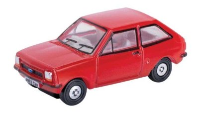 Oxford Diecast NFF001 - N Scale Ford Fiesta MK1 - Assembled -- Venetian Red