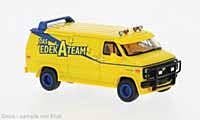 Brekina 18263 - HO Scale GMC Verdura Cargo Van - Assembled -- EdekATeam (yellow)
