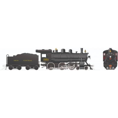 Rapido 603521 - HO Scale H-6-g 4-6-0 (DC/DCC/Sound): Ohio Central: #1551