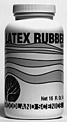 Woodland Scenics 1204 - Latex Rubber (Liquid) -- 16oz 455mL