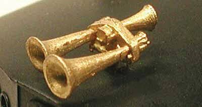 Cal Scale 631 - HO Scale Leslie S3LR3 3-Chime Air Horn -- Lost Wax Brass Casting