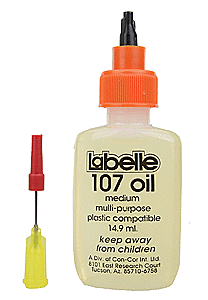 Labelle Industries 107 - No. 107 Plastic-Compatible Motor Oil - 1/2oz 14.8mL -- Medium Weight