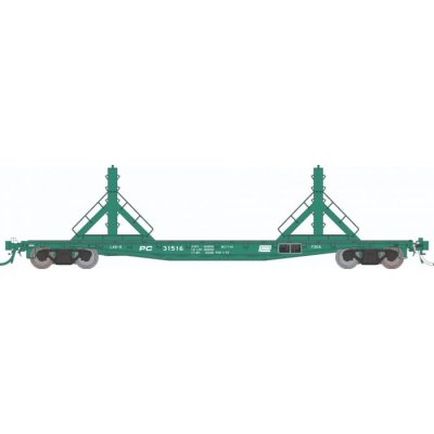 Rapido 138407-6 - HO F30D 50' Rail Flat Car : PC - MOW: Single Car - #37531