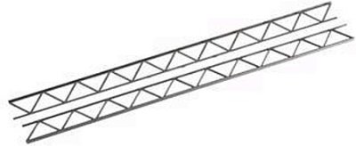 Plastruct 90415 - ABS Open Web Truss, Warren Style 1 -- 1/2 x 9" 1.3 x 22.9cm pkg(2)