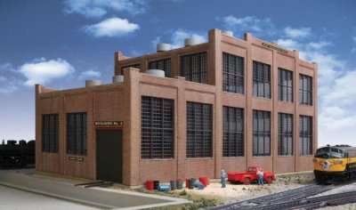 Walthers Cornerstone 2970 - HO Scale Railroad Shop -- Kit - 17-1/8 x 8-3/4 x 8-5/8" 43.4 x 22.2 x...