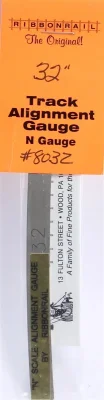 Ribbonrail 8032 - N Scale 5" Track Alignment Gauges - Curved -- 32" Radius