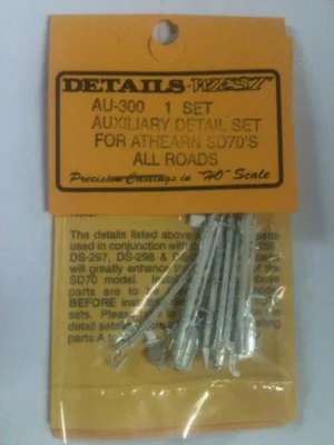 Details West 300 - HO Scale Detail Kit for Athearn Genesis -- Auxiliary Details for SD70 - All Ro...