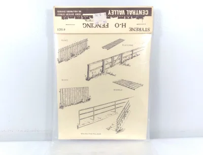 Central Valley 1601 - HO Scale Fences & Railings pkg(4)