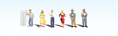 Woodland Scenics 1821 - HO Scale Scenic Accents(R) -- Pedestrians pkg(6)