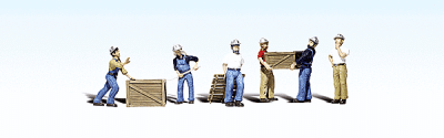 Woodland Scenics 1823 - HO Scale Scenic Accents(R) -- Dock Workers pkg(6)