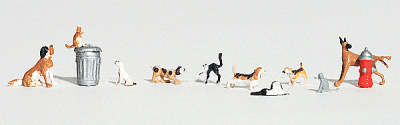 Woodland Scenics 1841 - HO Scale Scenic Accents(R) Animals -- Dogs & Cats pkg(11)