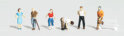 Woodland Scenics 1824 - HO Scale Scenic Accents(R) Figures -- Ordinary People pkg(6)