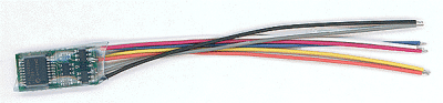 NCE 119 - N Scale Silent Running(tm) Decoder -- N12SR - Measures: 11/32 x 11/16 x 1/8" 8.6 x .18 ...