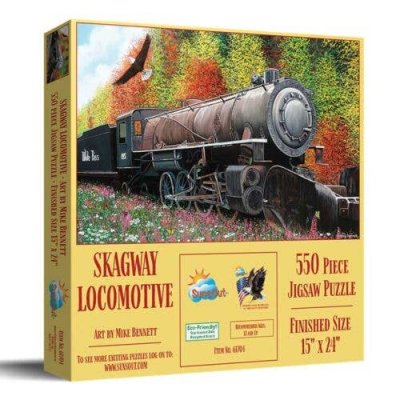 Train Enthusiast Vendors 61704 - Skagway Locomotive Jigsaw Puzzle -- 550 Pieces