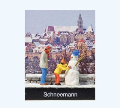Preiser 99603 - HO Scale Snowman w/Man and Boy