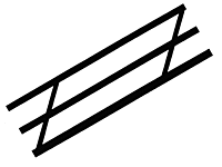 Plastruct 90482 - Stair Rails -- 6" (2pcs)