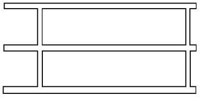 Plastruct 90682 - Styrene - Handrails pkg(2) -- 7/16 x 6" Long (3/4" Between Posts)