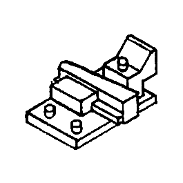 Details West 919 - HO Scale Turnout Rail Braces -- Adjustable - pkg(12)