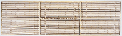 Blair Line 118 - HO Scale Two-Lane Wood Grade Crossing -- Laser-Cut Wood - Kit pkg(12)