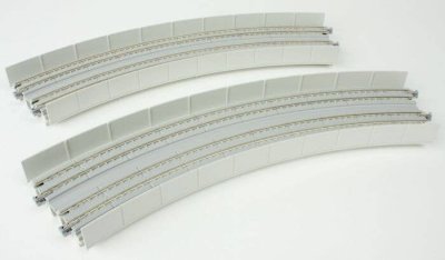 Kato Unitrack 20544 - N Scale Unitrack CT Double-Track Superelevated Curve -- 45 Degrees, 15 & 16...