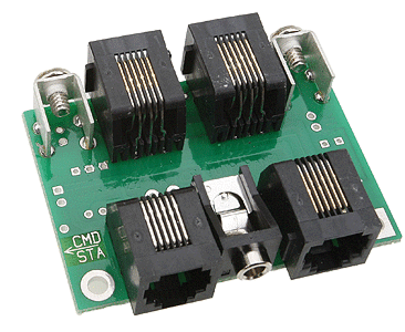 NCE 207 - UTP Cab Bus Fascia Panel -- RJ12 (Telephone Type) Connectors