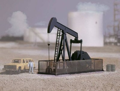 Walthers Cornerstone 3170 - HO Scale Walking Beam-Horse Head Oil Pump -- Kit - 4-1/4 x 1-5/8 x 3"...
