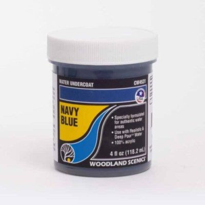 Woodland Scenics 4531 - Water Undercoat - Water System - 4oz 118mL -- Navy Blue