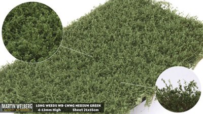 Martin Welberg Scenic Studios WB-LWMG - Weeds - Medium Green - 4.5-12mm