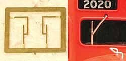 Cal Scale 517 - HO Scale Windshield Wipers 2 Pair -- Single-Arm Style