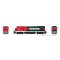 Rapido 1074005 - HO Scale GE B23-7 (DC/Silent): Ferrosur - Red & Green: #10019
