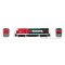 Rapido 1074006 - HO Scale GE B23-7 (DC/Silent): Ferrosur - Red & Green: #10042