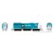 Rapido 1078532 - HO EMD GP40 (DC/DCC/Sound): Rock Island - Blue Scheme: #3004