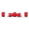 Rapido 1101020 - HO Squamish Caboose: Generic Red w/ lights
