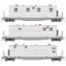 Rapido 138198 - HO F30A 50' Flat Car w/Camp Van: Painted, Unlettered: 3-Pack - Includes Office, K...