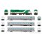 Rapido Trains 226508 - HO GO Transit Set (DC/DCC/Sound): Late Green Set #2 (Loco: 507 Cab: 104 Co...