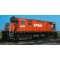 Rapido 45018 - HO MLW C424 (DC/Silent): CP Rail - Action Red (8" Stripes) (DRS-24b): #4223