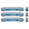 Rapido 546005 - N SCALE Bilevel Commuter Car: AMT Montreal: Set #2 (Cab: 2003 Coaches: 2021 2035)