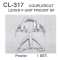 Details West 317 - HO Scale CL-317 Coupler Cut Lever - F-Unit Front, SP & Other Roads
