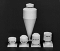 Rix Products 611 - HO Scale Cyclones & Vents pkg(10) -- For Industrial Buildings