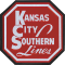 Microscale Decals 10014 - Embossed Die-Cut Metal Sign -- Kansas City Southern