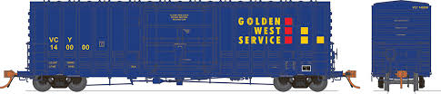 Rapido 137003-A HO Scale - B-100-40 Boxcar: Golden West - Ventura County - Single Car #140001
